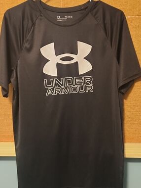 Under Armour Black Tee with White Logo